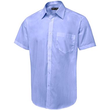 Uneek UC714 Mens Tailored Fit Short Sleeve Poplin Shirt 120g