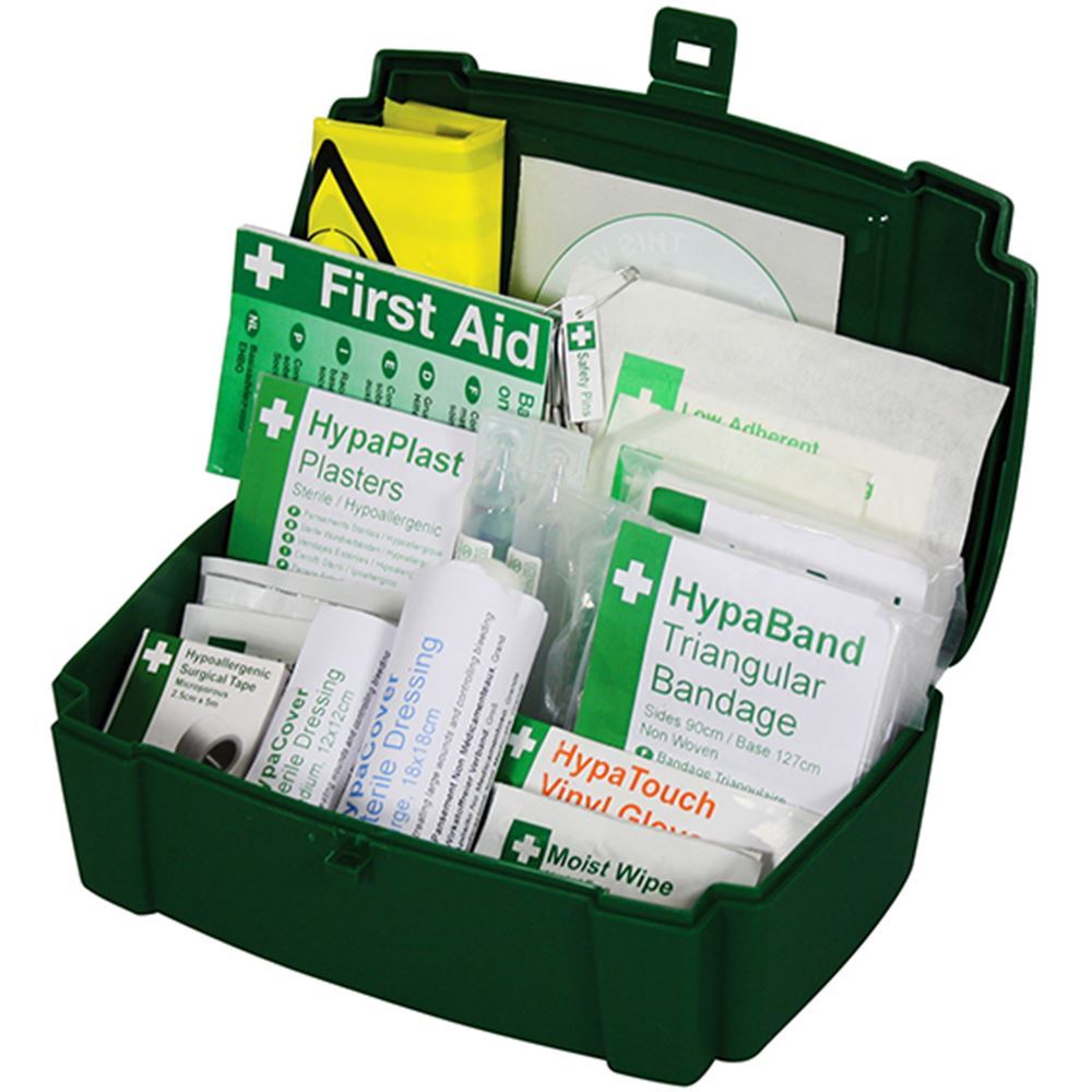HSE Vehicle First Aid Kit in Plastic Case Safetec Direct